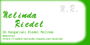 melinda riedel business card
